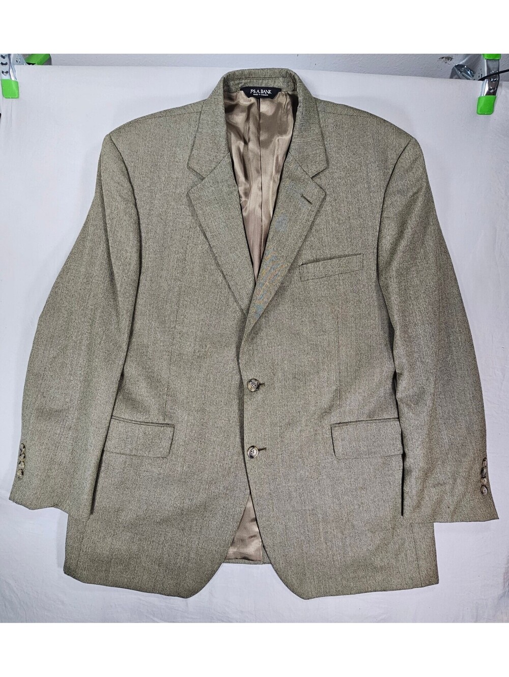 Jos A Bank Signature Collection 44R Loro Piana Super 120's Wool Blazer Tan